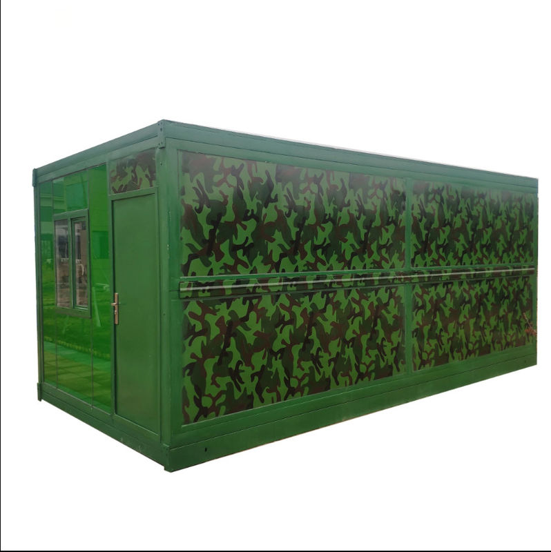 Prefab Portable Modular House Container Steel Site Office Container For Army Camping