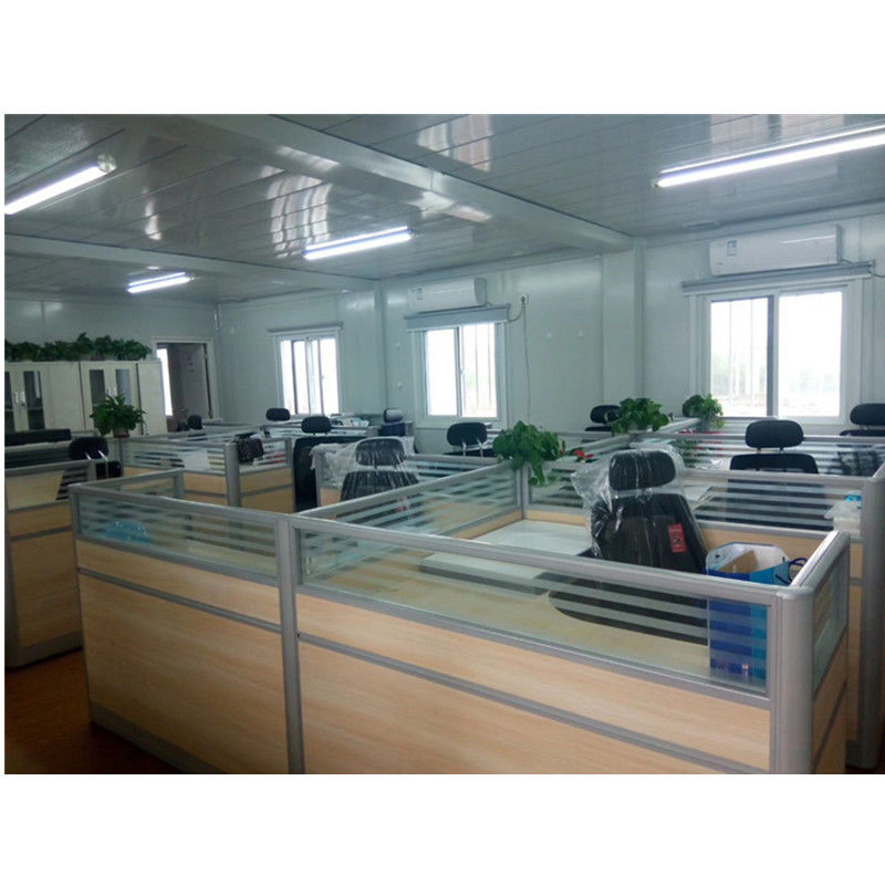 Fireproof IEPS Construction Site Sheds Tempered Glass Container House For Shopping Malls