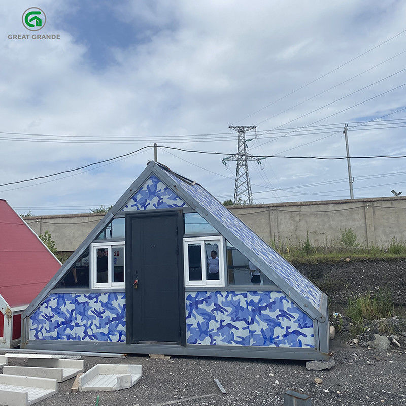 Mobile Triangle Foldable Office Container Color Optional Home Site Camping Facility Steel