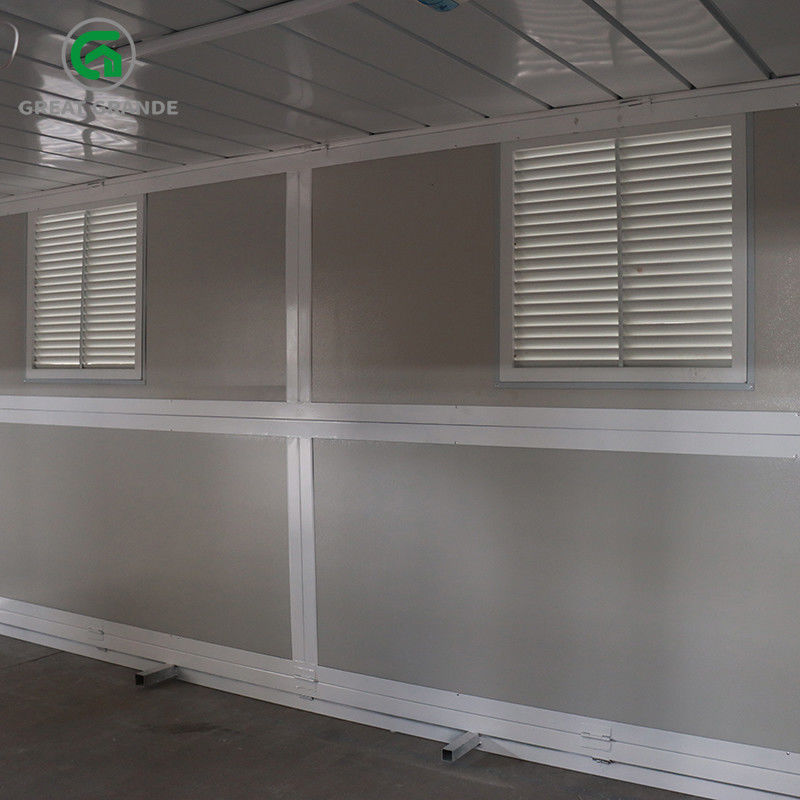Temporary Housing Camping Prefab Folding Container House Single Side Wall Double Door