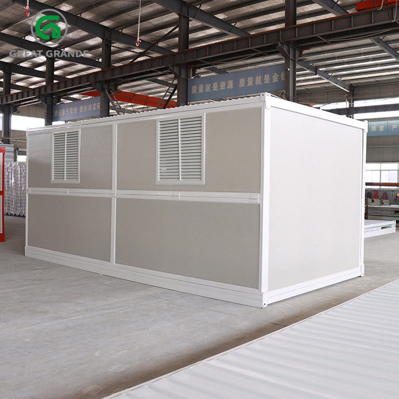 Temporary Housing Camping Prefab Folding Container House Single Side Wall Double Door