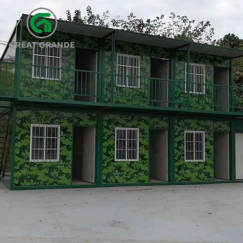 Prefab Portable Modular House Container Steel Site Office Container For Army Camping