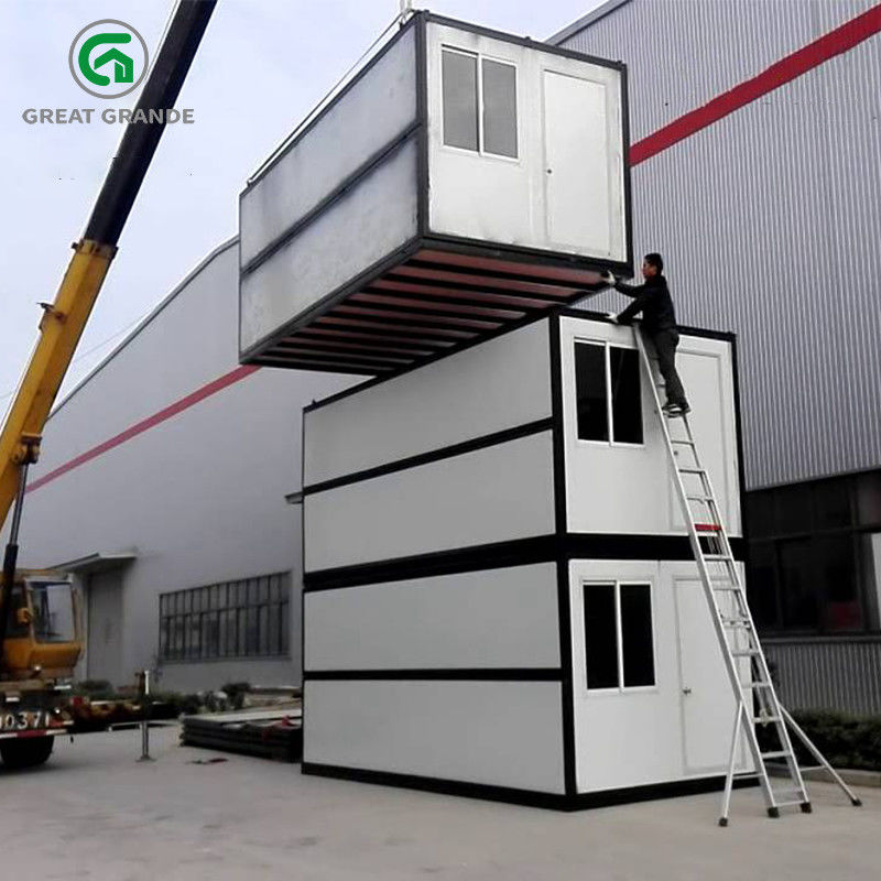 Prefab Folding Container House For Temporary Office And Accommodation On Construction Site