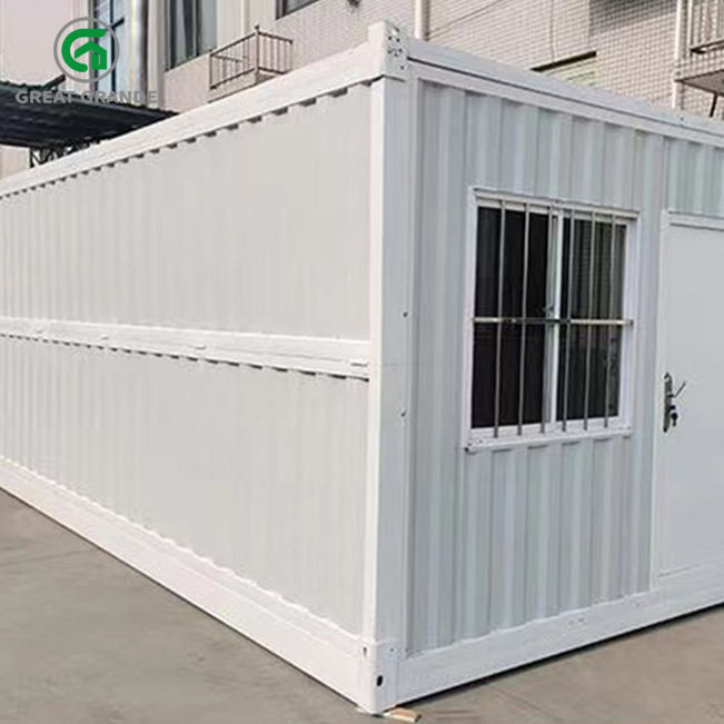 Corrugated Wall Prefab Folding Container House Thermal Insulation Rock Wool Site Dormitory