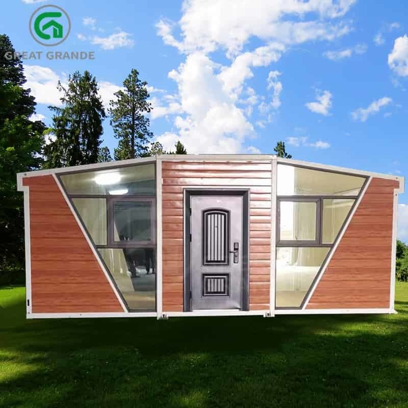 Prefab Tiny House 20FT - Expandable Modular Home With 2 Bedrooms, Bathroom & Kitchen 20 Ft Expandable House