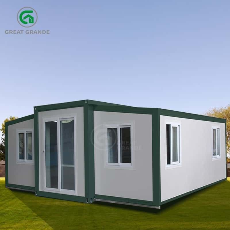 20FT Portable Expandable Homes Convenience Comfort Galvanized Steel Frame Composite Wall Panels