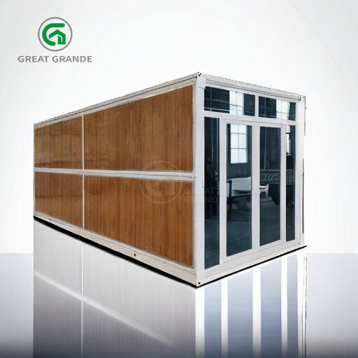 20ft Fold Out Container House Manufacturer Square Tubes Galvanized Steel Quick Installation