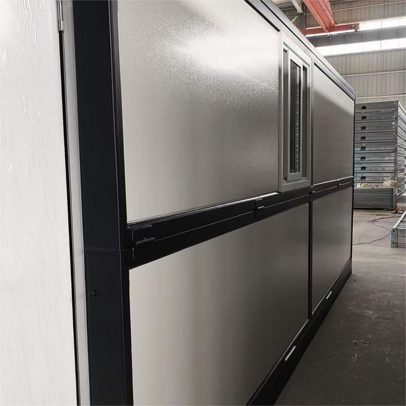 20ft Fold Out Container House Manufacturer Square Tubes Galvanized Steel Quick Installation
