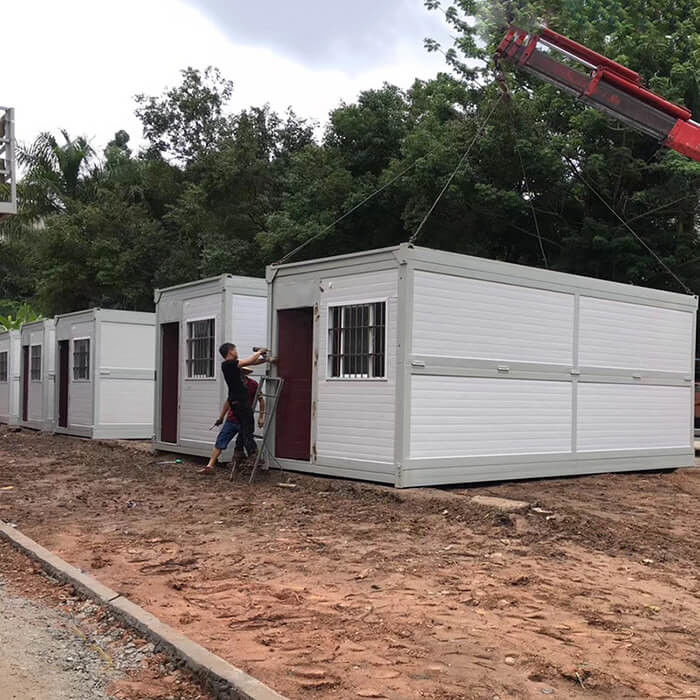 Waterproof Design And Class A Fireproof Rating Folding Container Home For Collapsible Metal Box Home