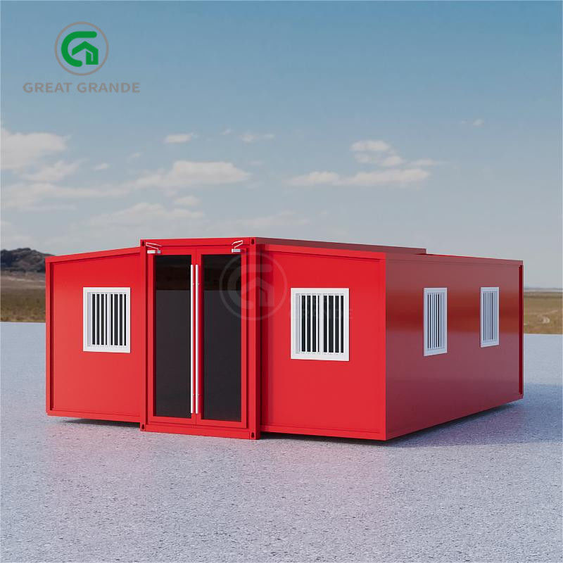 Easy Installation Expandable Prefab House With Bamboo Plywood Floor And Shower Fitting