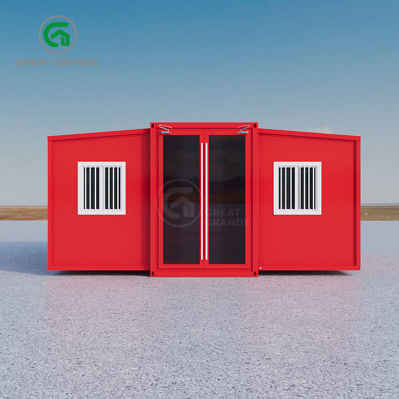 Easy Installation Expandable Prefab House With Bamboo Plywood Floor And Shower Fitting