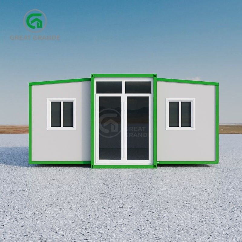 Flexible Expandable Prefab House With Steel Structure Frame And Composite Sandwich Panel External Wall