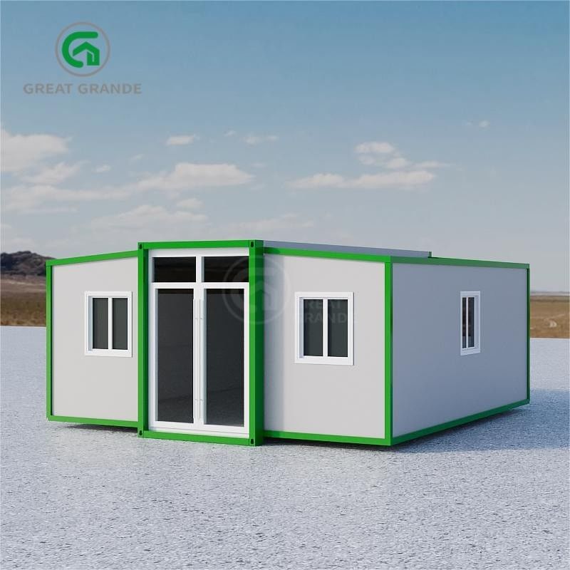 Flexible Expandable Prefab House With Steel Structure Frame And Composite Sandwich Panel External Wall