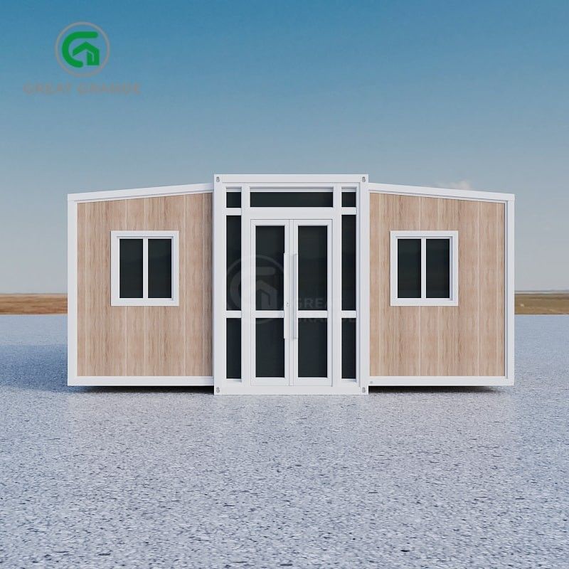 Galvanized Steel Collapsible Prefabricated Home With Customizable Exterior Color