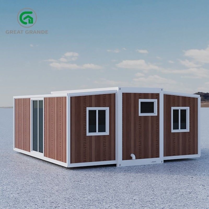 Contemporary Expandable Prefab House 2.0kN/m2 Ground Live Load Aluminum Alloy Sliding Window