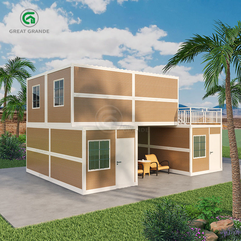 Construction And Transportation Advantages Foldable Container House In Just 4 Steps Quick Installation