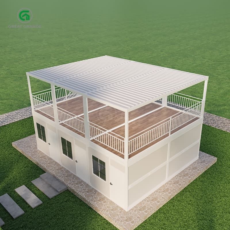 Durable Steel Frame Folding Container Home Versatile Solution for Disaster Relief Shelters 2.0 KN/m2 Floor Pressure