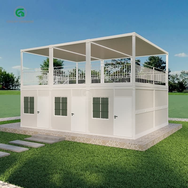 Durable Steel Frame Folding Container Home Versatile Solution for Disaster Relief Shelters 2.0 KN/m2 Floor Pressure