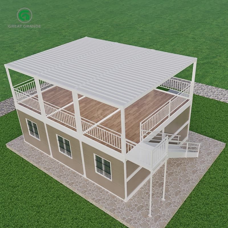 Floor Pressure 2.0 KN/m2 Portable Container House With Customizable Exterior Design Freedom