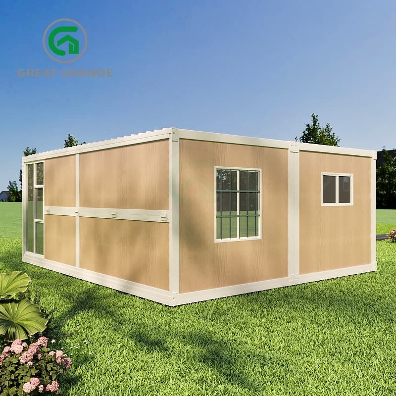 Durable Folding Container Home Built With Galvanized Steel Frames And ...